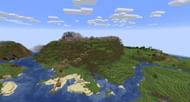The seed's double village and ruined portal spawn. (Image via Mojang)